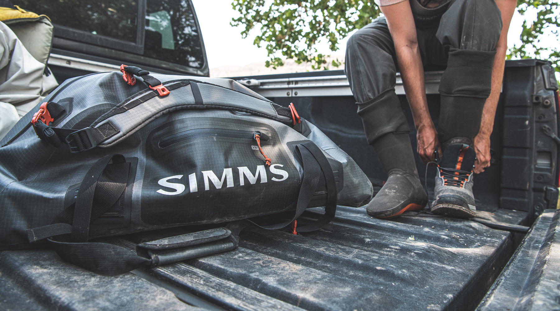 Simms Dry Creek Boat Bag - Greystone - Waterproof Tackle Bags