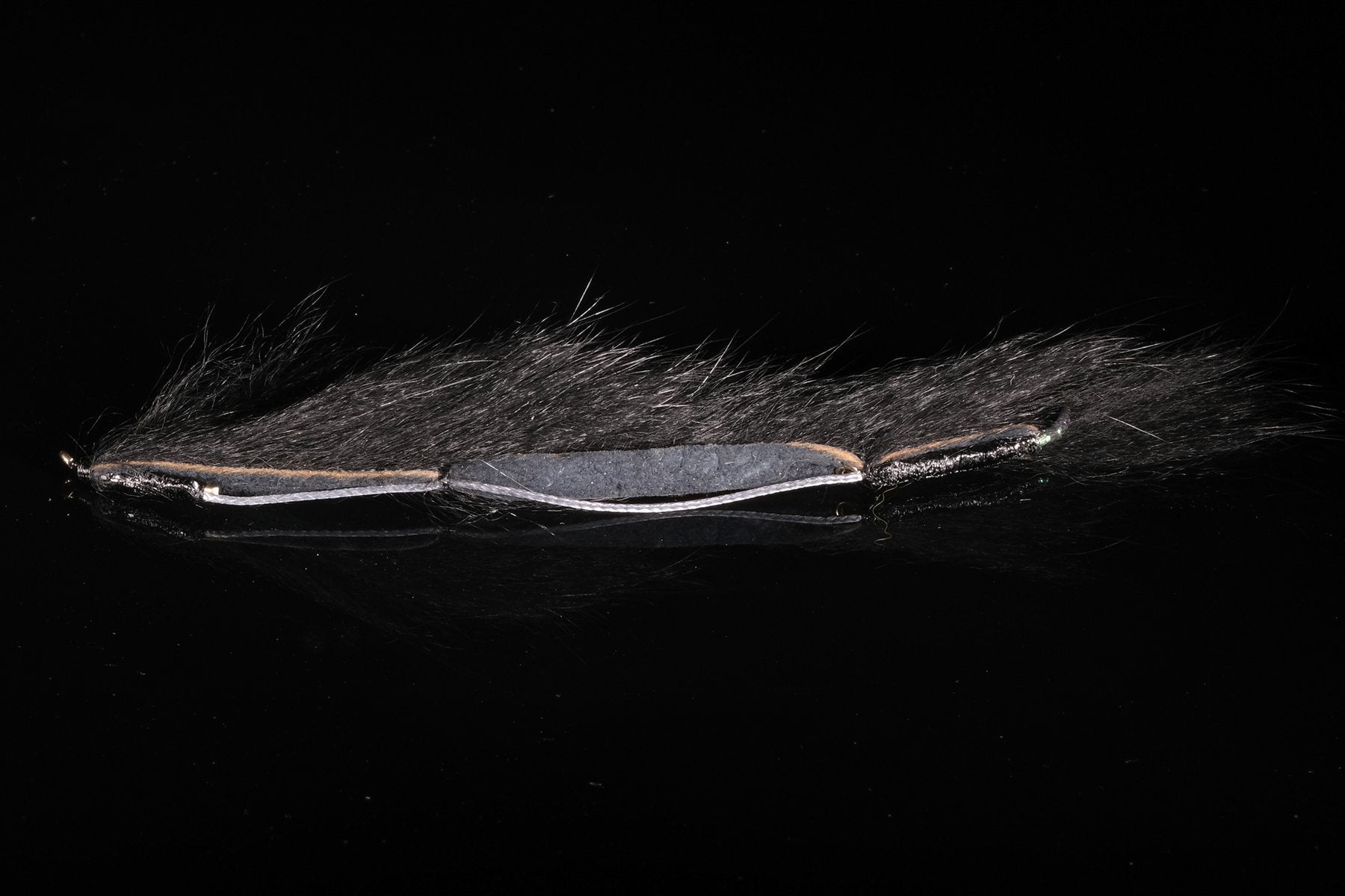 Snake-Bait Black Size 5cm Fishing Fly, Streamers & Lures