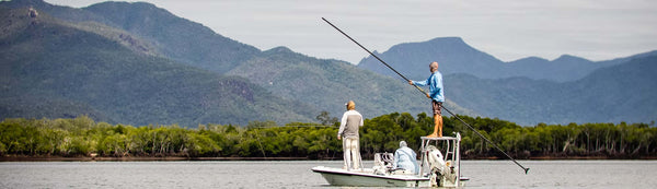 Barramundi Fly Fishing in North Queensland: Peter Faust Dam and Hinchinbrook Channel with AFO. 