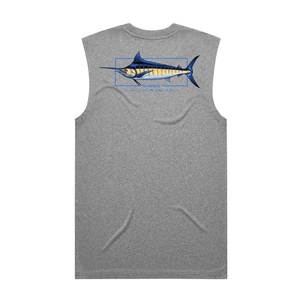 Simms Artist Tank | Blue Marlin Grey Marle