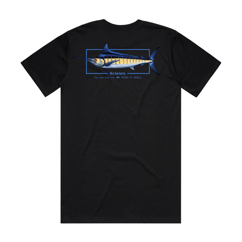 Simms Artist Tee | Blue Marlin Black