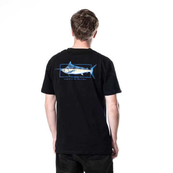 Simms Artist Tee | Blue Marlin Black