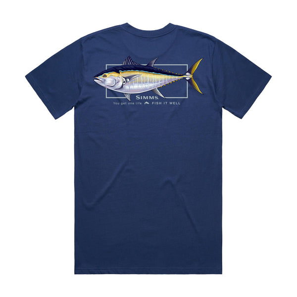 Simms Artist Tee | Bluefin Tuna Mid Blue