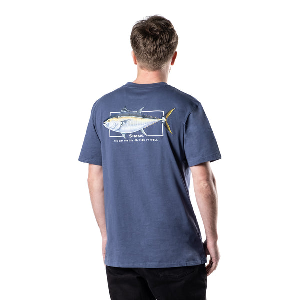 Simms Artist Tee | Bluefin Tuna Mid Blue