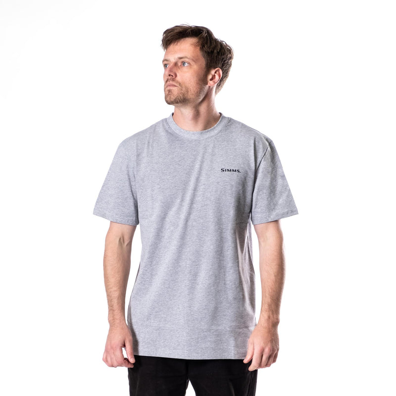 Simms Artist Tee | Brown Trout Grey Marle