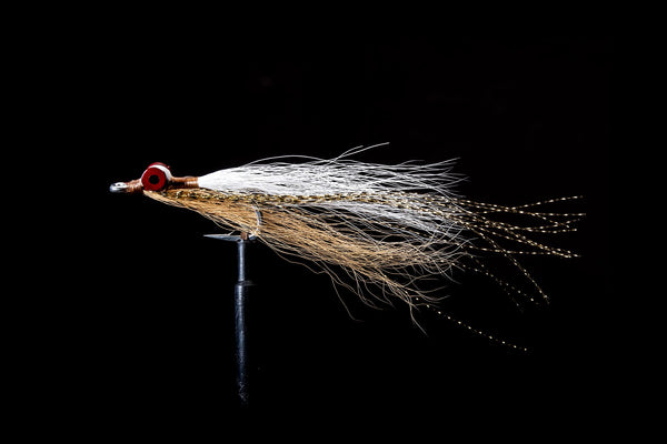 Bucktail Clouser Tan/White Fishing Fly | Manic Fly Collection