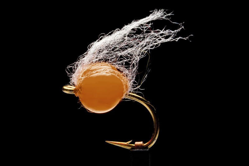 Death Roe Soft Egg Pumpkin Fishing Fly | Manic Fly Collection