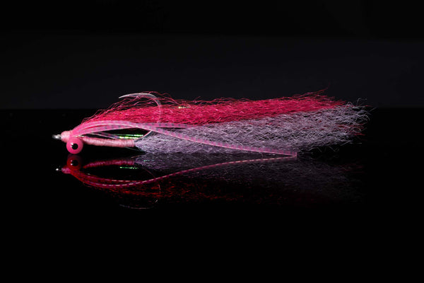 Nitro Clouser Pink White Fishing Fly | Manic Fly Collection