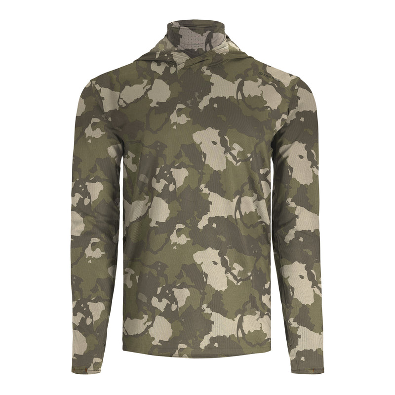 Simms SolarFlex UPF50 Guide Hoody | Regiment Camo Olive Drab