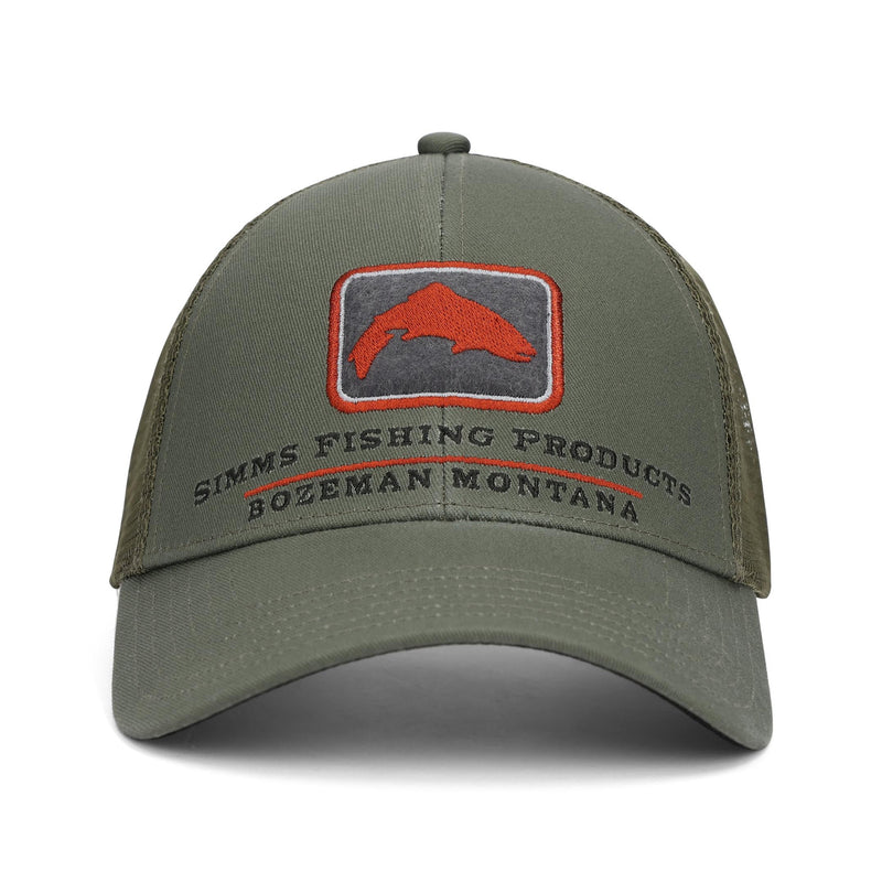 Simms Trout Icon Trucker Cap | Smokey Olive