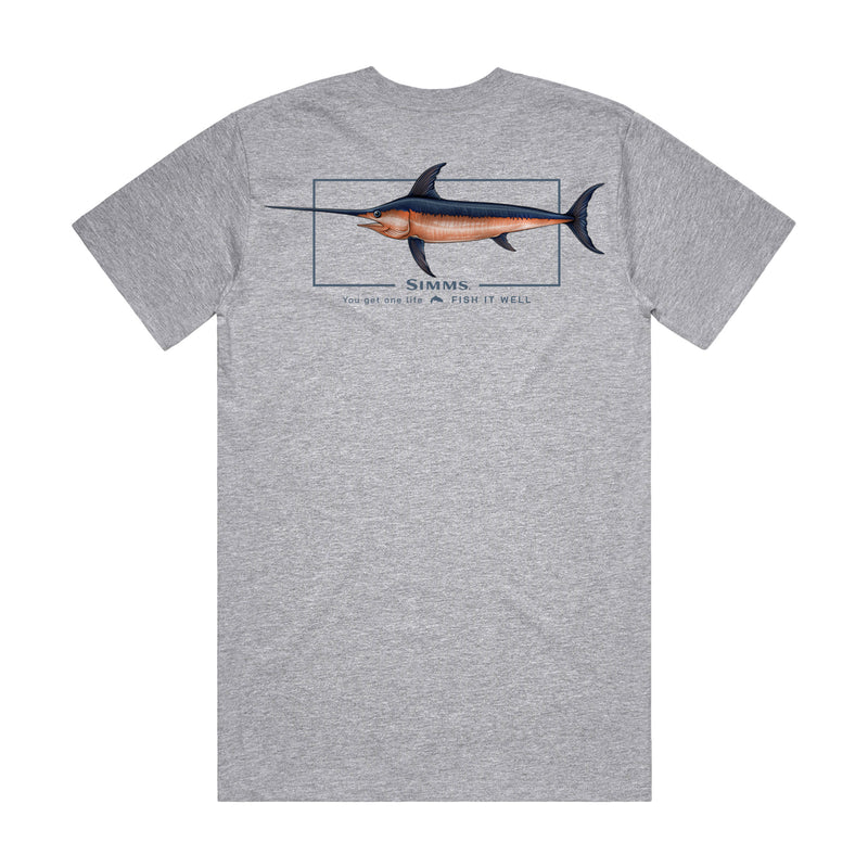 Simms Artist Tee | Swordfish Grey Marle