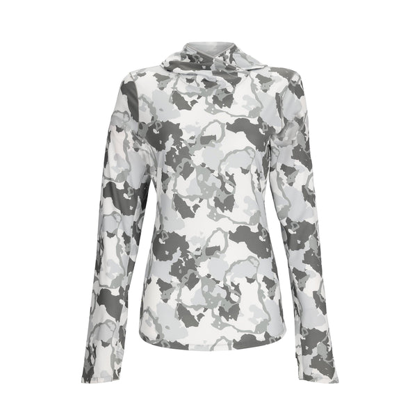 Simms Womens SolarFlex UPF50 Hoody | Regiment Camo Cinder