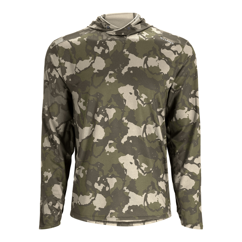 Simms Solarflex UPF50 Hoody | Regiment Camo Olive Drab