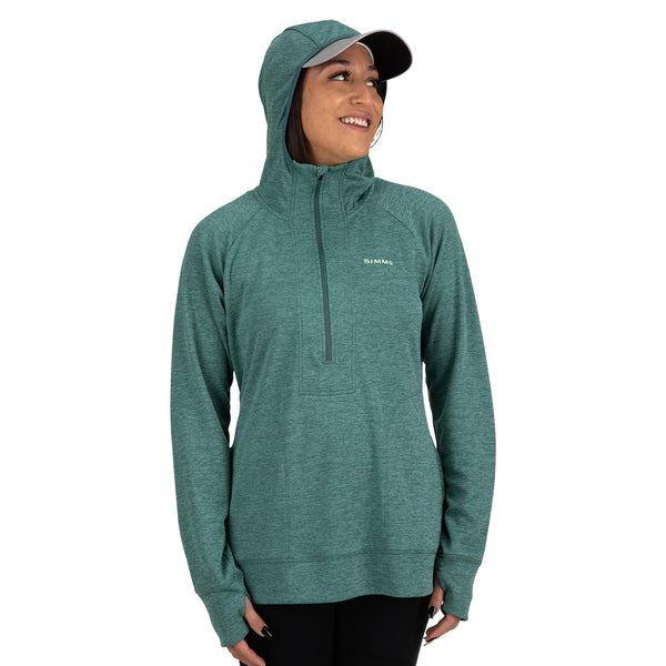 Simms Womens Bugstopper Hoody | Avalon Teal Heather